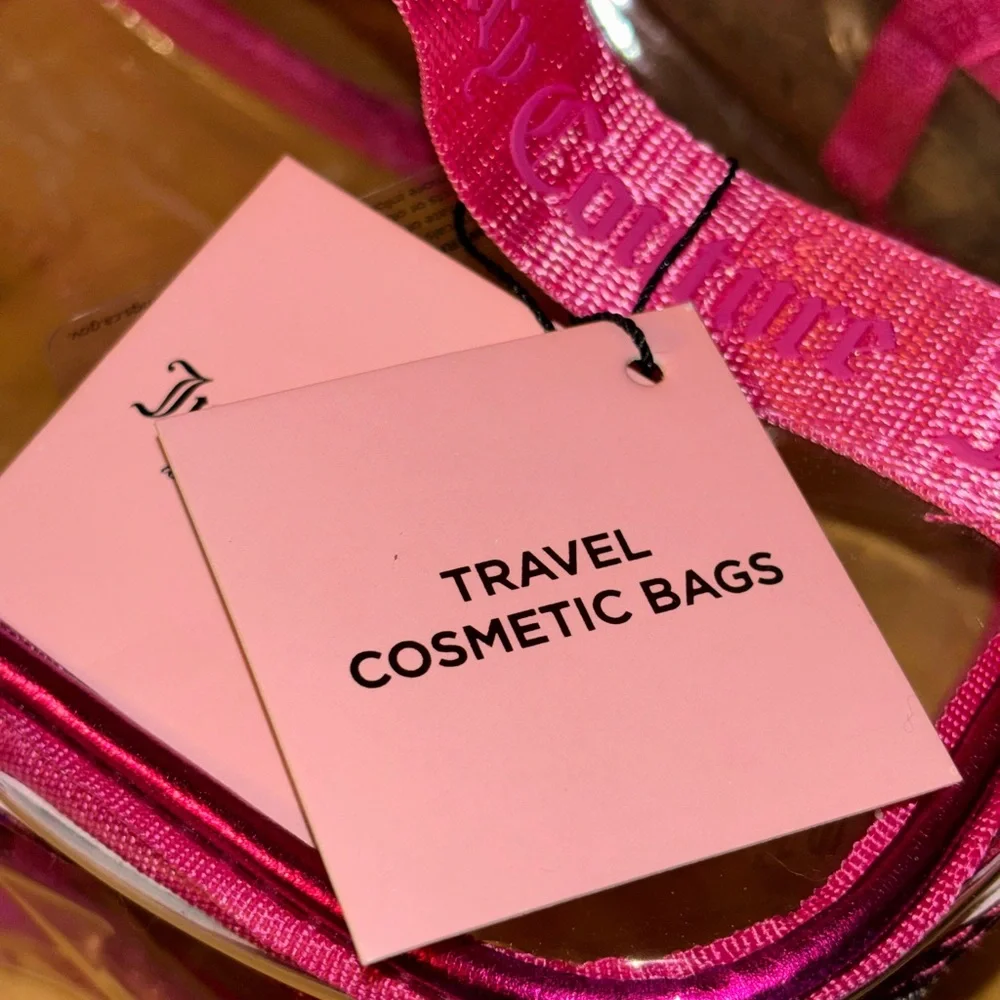 🎀Juicy Couture Clear Cosmetics Travel Case